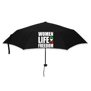 Women life freedom - Umbrella (small) - black - Front