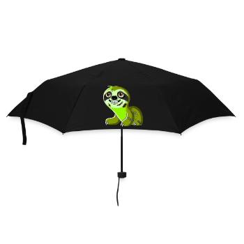 Drôle Halloween paresseux zombie dessin animé - Parapluie standard - noir - Devant