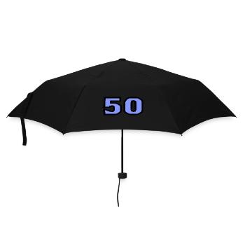 50. 50 JAHRE. 50-JÄHRIGES JUBILÄUM. 50-JÄHRIGES JUBILÄUM. - Regenschirm (klein) - Schwarz - Vorne
