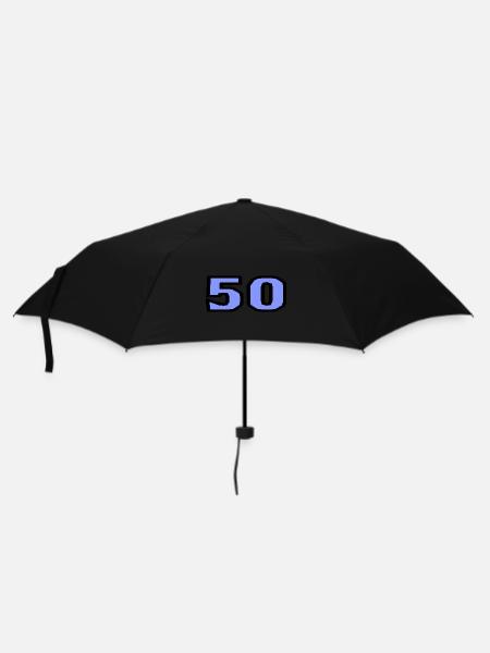 50. 50 JAHRE. 50-JÄHRIGES JUBILÄUM. 50-JÄHRIGES JUBILÄUM. - Regenschirm (klein) - Schwarz