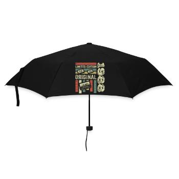 Vintage 1988 - Retro Geburtstagsspruch 1988 - Regenschirm (klein) - Schwarz - Vorne