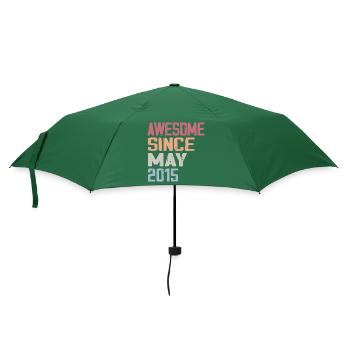 Mai 2015 Anniversaire 2015 Retro 2015 Mai Vintage - Parapluie standard - vert bouteille - Devant