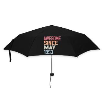 Mai 1953 Geburtstag 1953 Retro 1953 Mai Jahrgang - Regenschirm (klein) - Schwarz - Vorne