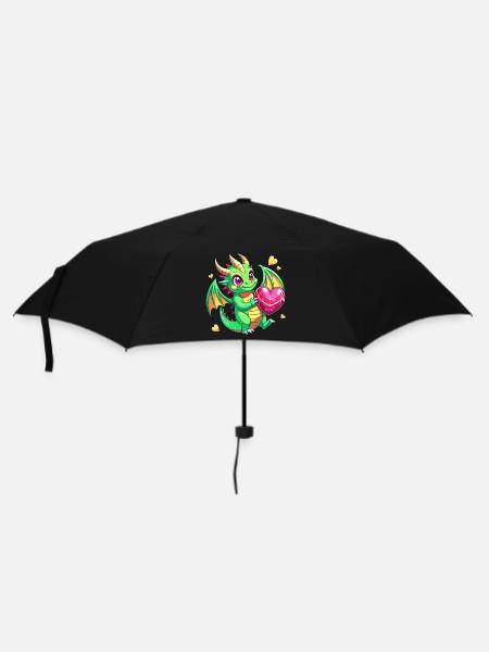 Dragon coloré - Parapluie standard - noir