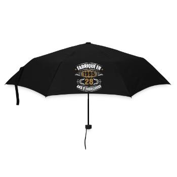 Cadeau d'anniversaire 28 ans, Fabriqué en 1995 - Parapluie standard - noir - Devant