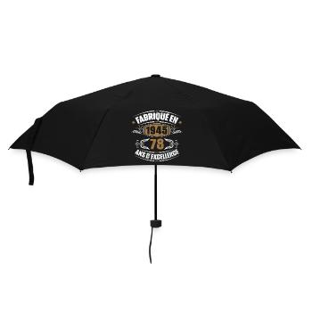 Geburtstagsgeschenk 78 Jahre, Baujahr 1945 - Regenschirm (klein) - Schwarz - Vorne