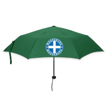 Magdeburg - Regenschirm (klein) - Flaschengrün - Vorne