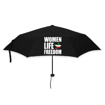 Women life freedom - Umbrella (small) - black - Front