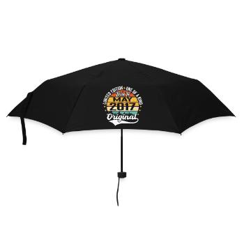 May 2017 Birthday Gift Born In May 2017 - Umbrella (small) - black - Front