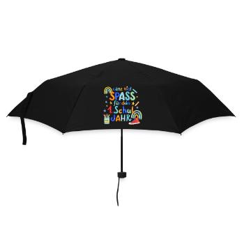 School, First Grade - Umbrella (small) - black - Front