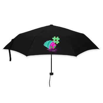 PRIMITIVE DOMÄNE - Regenschirm (klein) - Schwarz - Vorne