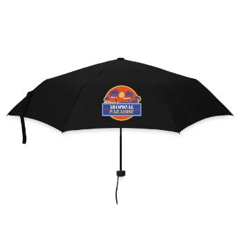 TROPICAL PARADISE - Good Vibes. time to chill. NEW - Umbrella (small) - black - Front