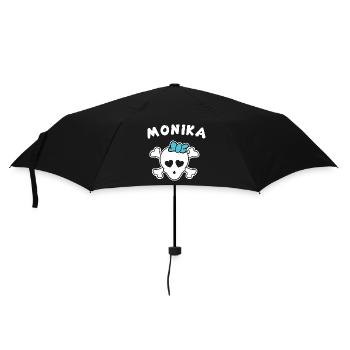 Pirate Monika Design for girls and women - Umbrella (small) - black - Front