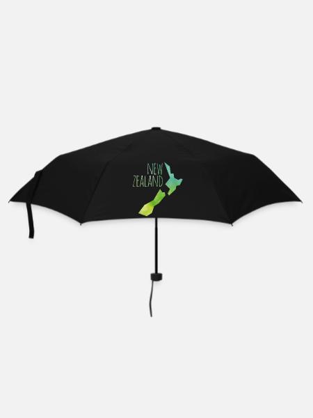 new zealand - Regenschirm (klein) - Schwarz