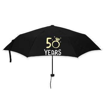 50e anniversaire de mariage 50 ans Idée cadeau - Parapluie standard - noir - Devant