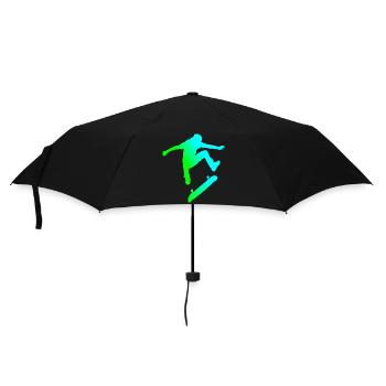 Skater - Regenschirm (klein) - Schwarz - Vorne
