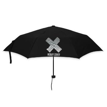 Problem solved (place on black item) - Umbrella (small) - black - Front