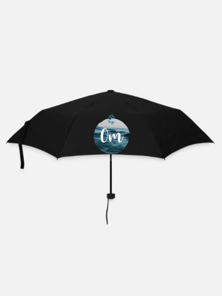 Yoga om - Umbrella (small) - black