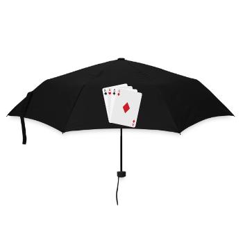 Quatre As Minimalistes - Parapluie standard - noir - Devant