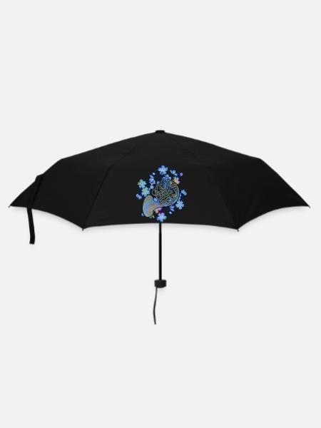 Waldhorn - Regenschirm (klein) - Schwarz