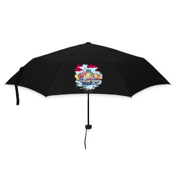 Danemark Copenhague T-shirt Danois Danois - Parapluie standard - noir - Devant