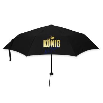 König der Küche - Regenschirm (klein) - Schwarz - Vorne