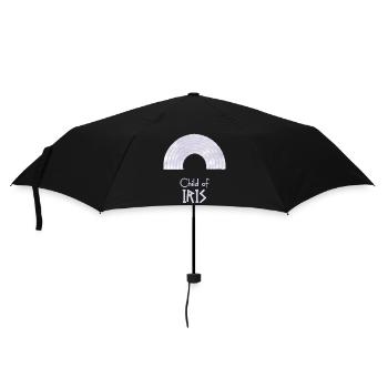 Child of Iris – Percy Jackson inspired design - Umbrella (small) - black - Front