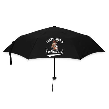 I don't give a Schnitzel - Umbrella (small) - black - Front