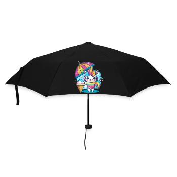 Unicorn Fantasy - Umbrella (small) - black - Front
