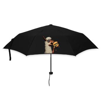 Lama mangeur de cheeseburger - Parapluie standard - noir - Devant