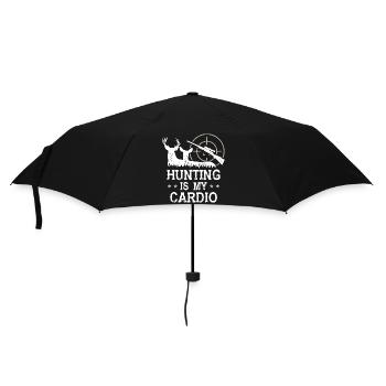 La chasse est mon cardio - Parapluie standard - noir - Devant