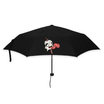 Marshmallow - Regenschirm (klein) - Schwarz - Vorne