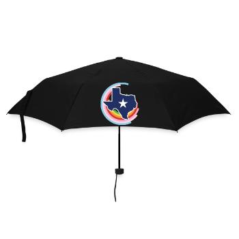 Texas Map Design für stolze LGBT+ Texaner - Regenschirm (klein) - Schwarz - Vorne