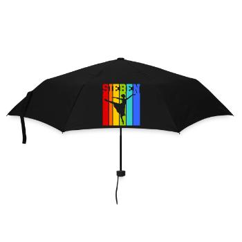 Sieben Jahre alt - Alter - Geburtstag - Kind - Regenschirm (klein) - Schwarz - Vorne