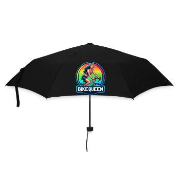 Bike Queen Rainbow Badge - Umbrella (small) - black - Front