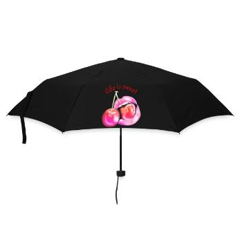Life is Sweet - Umbrella (small) - black - Front