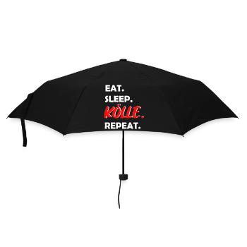 Eat Sleep Kölle Repeat Cologne - Parapluie standard - noir - Devant