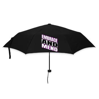 awesome providing support happy funny quote - Umbrella (small) - black - Front