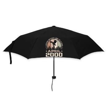 Incomparable since April 2000, 24th Anniversary - Umbrella (small) - black - Front