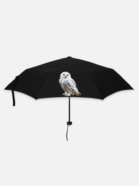 Snowy Owl - Umbrella (small) - black