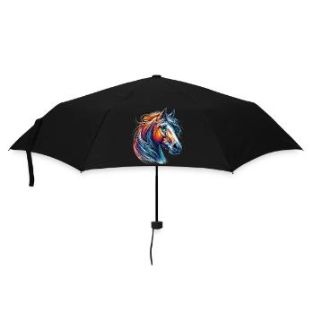 Horse - Umbrella (small) - black - Front