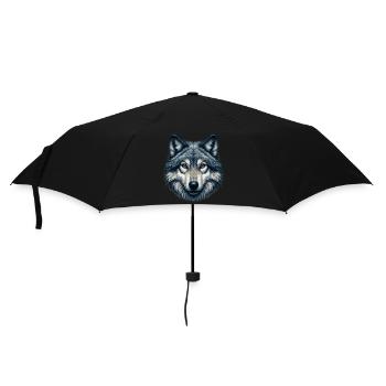 Loup - Parapluie standard - noir - Devant