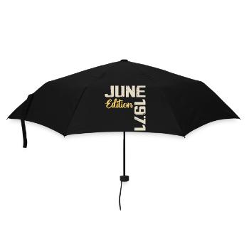 Né(e) en Juin 1971 Cadeau Juin 1971 Anniversaire - Parapluie standard - noir - Devant