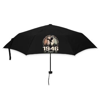 Incomparable depuis juillet 1946, 78e Anniversaire - Parapluie standard - noir - Devant