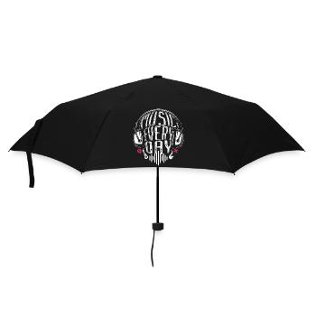 Machen Sie jeden Tag Musik Grafik für Musiker - Regenschirm (klein) - Schwarz - Vorne