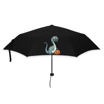 Dinosaur brontosaurus Halloween Funny Zombie - Umbrella (small) - black - Front
