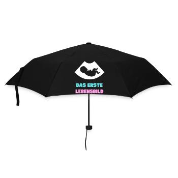 The First Portrait of Life - Umbrella (small) - black - Front
