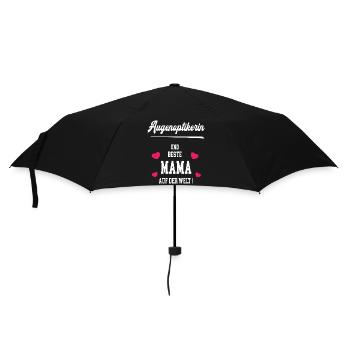 Augenoptikerin Beste Mama Muttertag Geburtstag - Regenschirm (klein) - Schwarz - Vorne