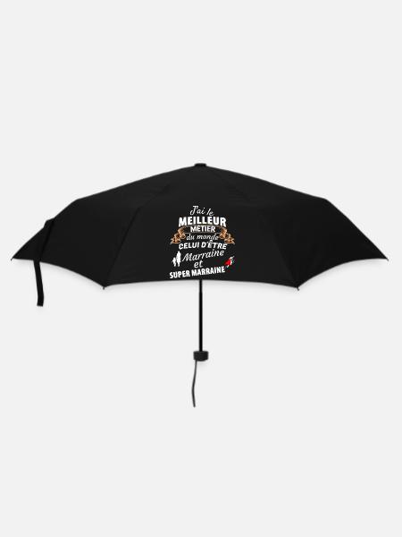 Hommage an Marine und Super Mom - Regenschirm (klein) - Schwarz