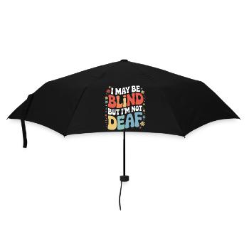 Blinde Blindheit Sehbehinderte Menschen - Regenschirm (klein) - Schwarz - Vorne